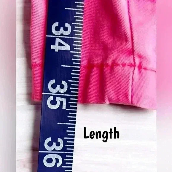 Stylus Women’s Pink Coral Stretch Straight Leg Chino Capri Crop Pants Sz 2 - Picture 10 of 10